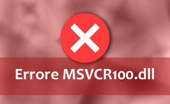 Come risolvere l'errore del file MSVCR100 mancante